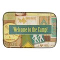 Carolines Treasures Welcome to the Camp Dish Drying Mat SB3080DDM